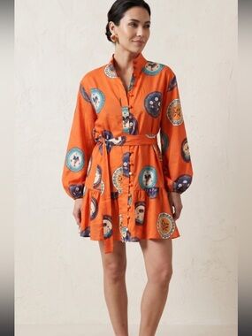 Amina Glam Women’s Mini Dress fall colors brand new size 6 small